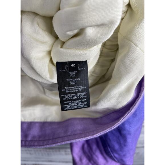 $1280 Isabel Marant Women's 42 US 10 Blue Veste Kalastd Ombre Zip Tassel Collar - Picture 10 of 15